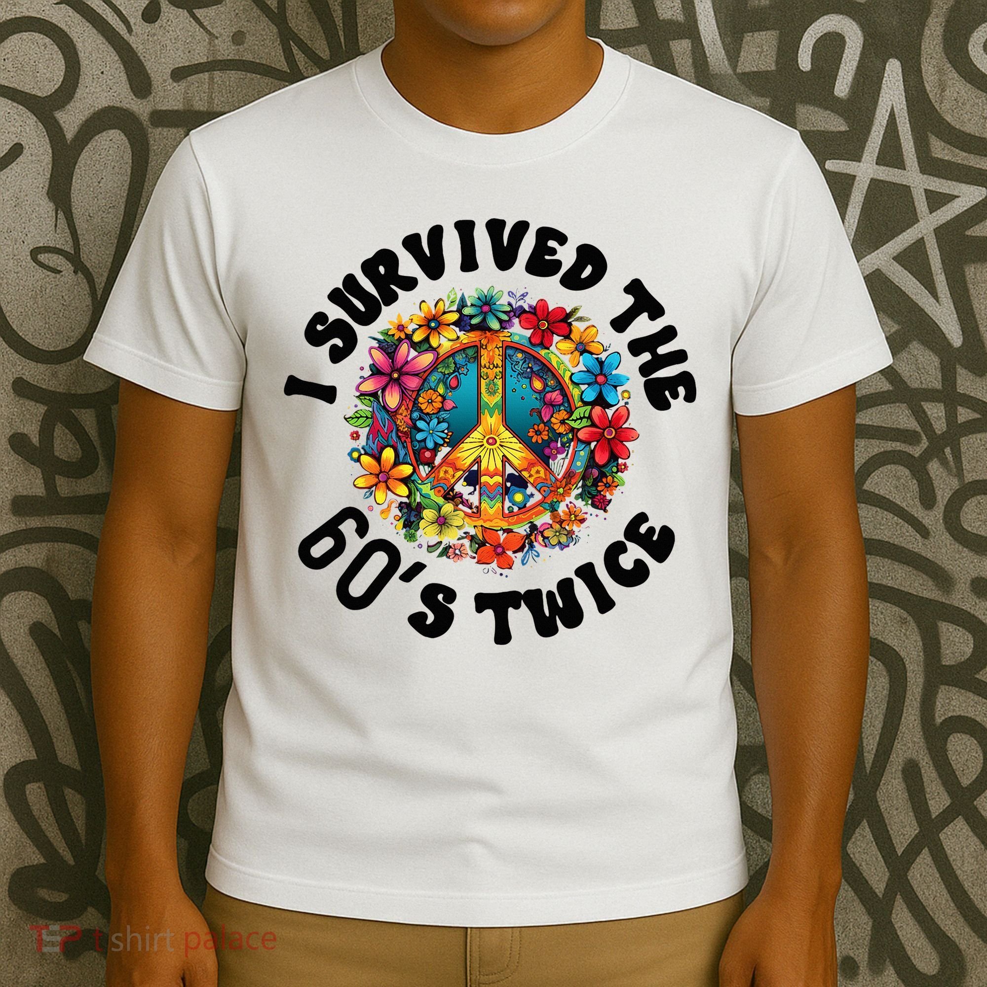 I Survived The 60s Sixties Twice 70th Birthday 60th Funny T-Shirt