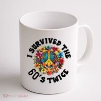 I Survived The 60s Sixties Twice 70th Birthday 60th Funny Coffee Mug thumb 1