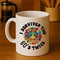 I Survived The 60s Sixties Twice 70th Birthday 60th Funny Coffee Mug thumb 4