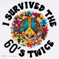 I Survived The 60s Sixties Twice 70th Birthday 60th Funny Women's Hoodie thumb 2