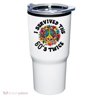 I Survived The 60s Sixties Twice 70th Birthday 60th Funny Tumbler