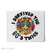 I Survived The 60s Sixties Twice 70th Birthday 60th Funny Mousepad thumb 0