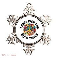 I Survived The 60s Sixties Twice 70th Birthday 60th Funny Ornament thumb 0