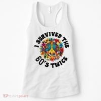 I Survived The 60s Sixties Twice 70th Birthday 60th Funny Women's Tank Top thumb 0