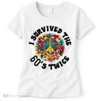 I Survived The 60s Sixties Twice 70th Birthday 60th Funny Women's T-Shirt thumb 0