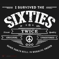 I Survived The Sixties Twice Built In 60s 70th 60th Birthday Apron thumb 3