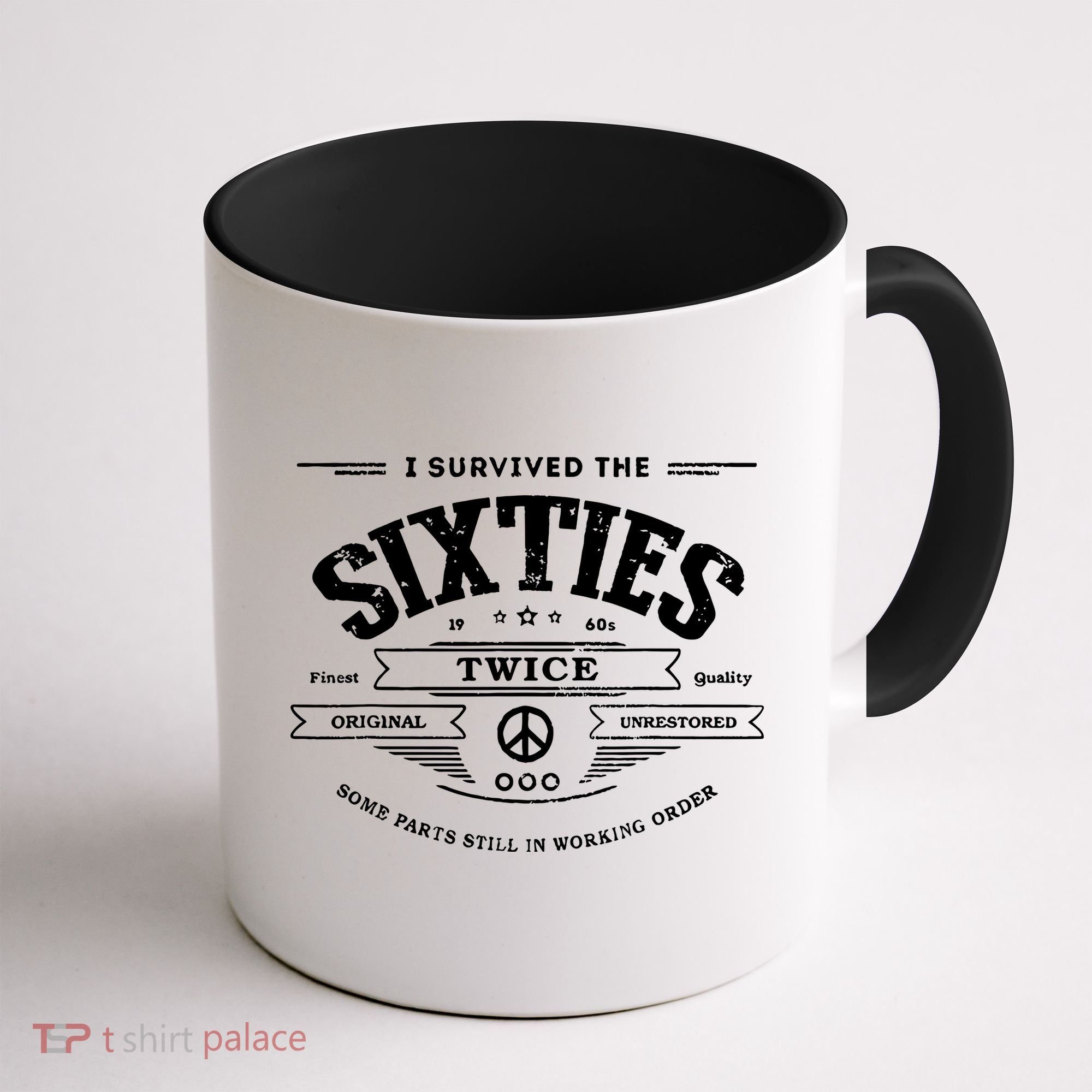 I Survived The Sixties Twice Built In 60s 70th 60th Birthday Coffee Mug