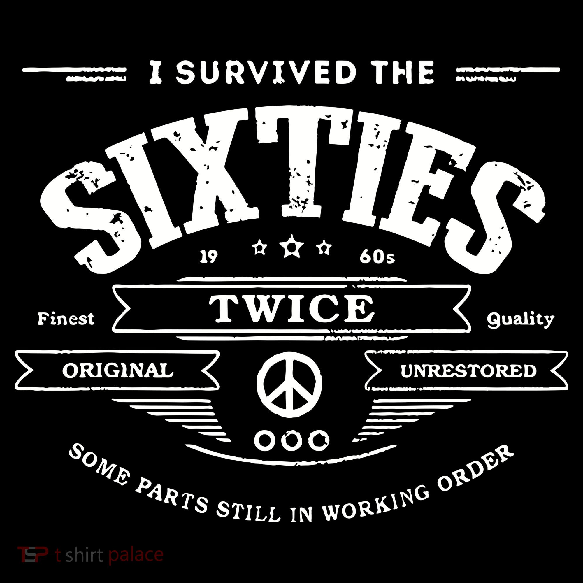 I Survived The Sixties Twice Built In 60s 70th 60th Birthday Women's Hoodie