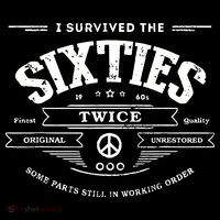 I Survived The Sixties Twice Built In 60s 70th 60th Birthday Tall Hoodie thumb 2
