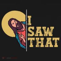 I Saw That Jesus Funny Christian Easter Coaster thumb 2
