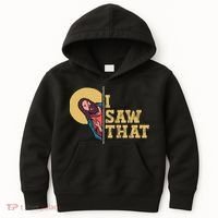I Saw That Jesus Funny Christian Easter Kids Hoodie thumb 0
