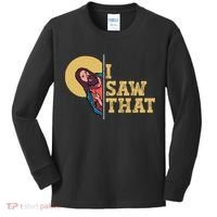 I Saw That Jesus Funny Christian Easter Kids Long Sleeve Shirt thumb 0