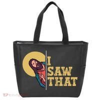 I Saw That Jesus Funny Christian Easter Tote Bag thumb 0