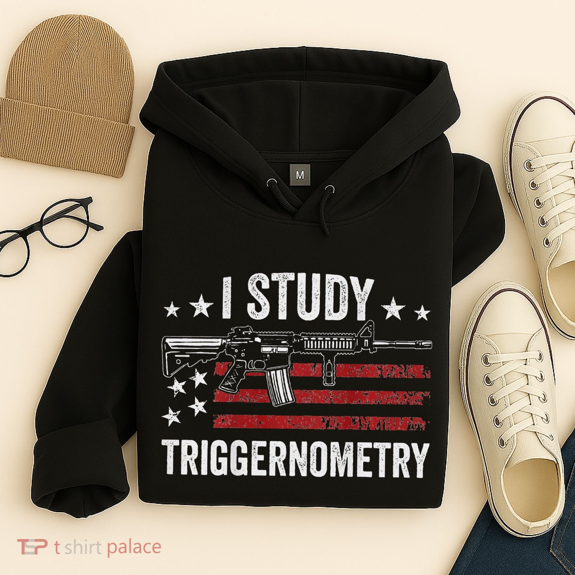 I Study Triggernometry Funny Gun Pro Guns Saying Hoodie
