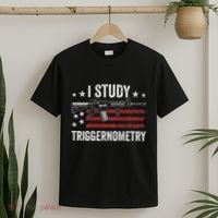I Study Triggernometry Funny Gun Pro Guns Saying T-Shirt thumb 2