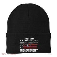 I Study Triggernometry Funny Gun Pro Guns Saying Beanie thumb 0