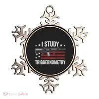 I Study Triggernometry Funny Gun Pro Guns Saying Ornament thumb 0