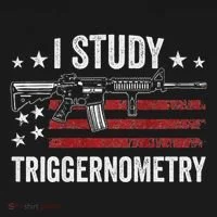 I Study Triggernometry Funny Gun Pro Guns Saying Ornament thumb 1