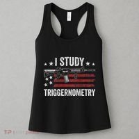 I Study Triggernometry Funny Gun Pro Guns Saying Women's Tank Top thumb 3