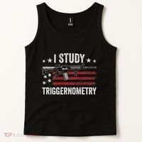 I Study Triggernometry Funny Gun Pro Guns Saying Tank Top thumb 2