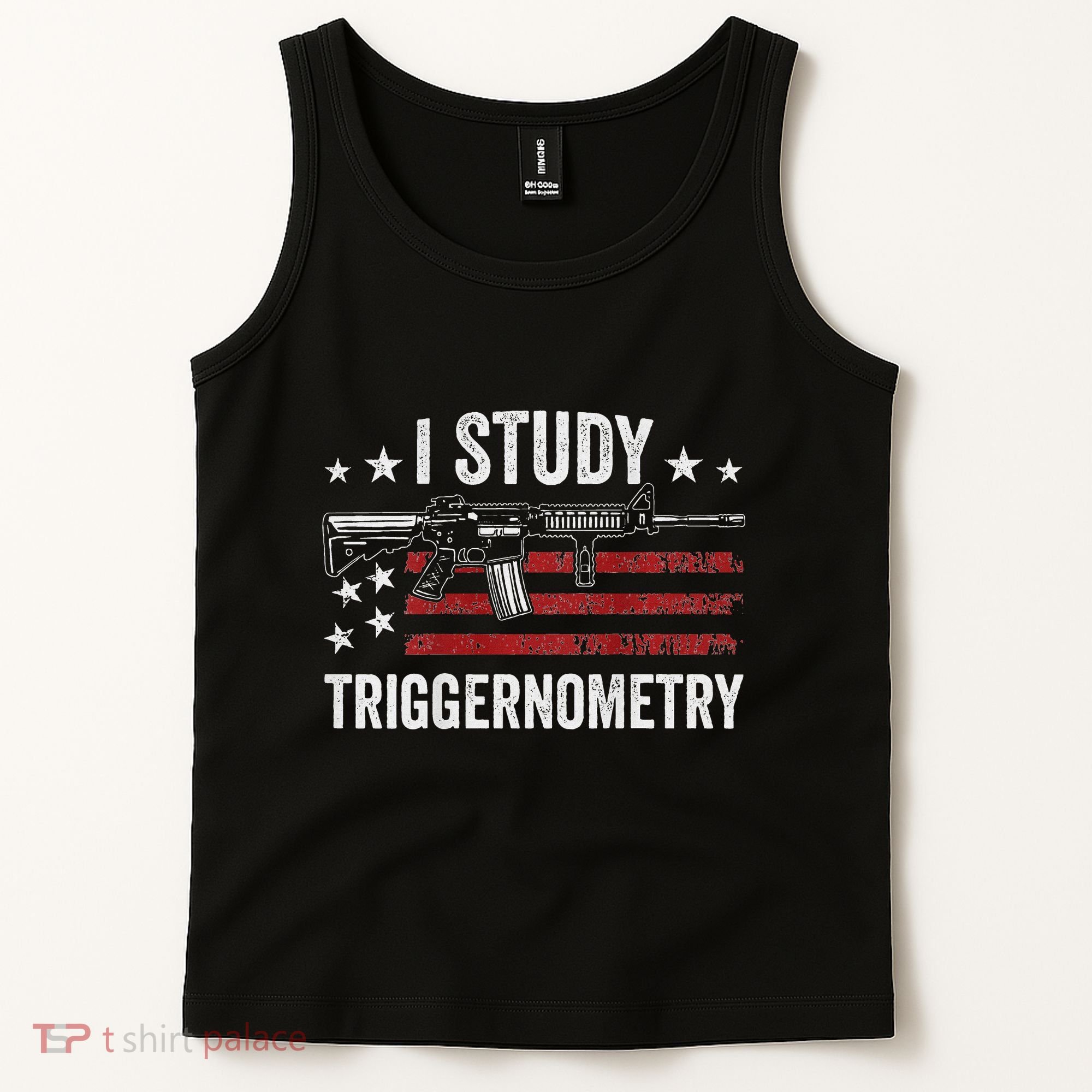 I Study Triggernometry Funny Gun Pro Guns Saying Tank Top