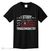 I Study Triggernometry Funny Gun Pro Guns Saying Kids T-Shirt thumb 0