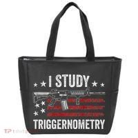 I Study Triggernometry Funny Gun Pro Guns Saying Tote Bag thumb 0