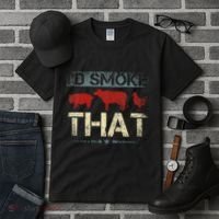 Id Smoke That Barbecue Tall T-Shirt thumb 3