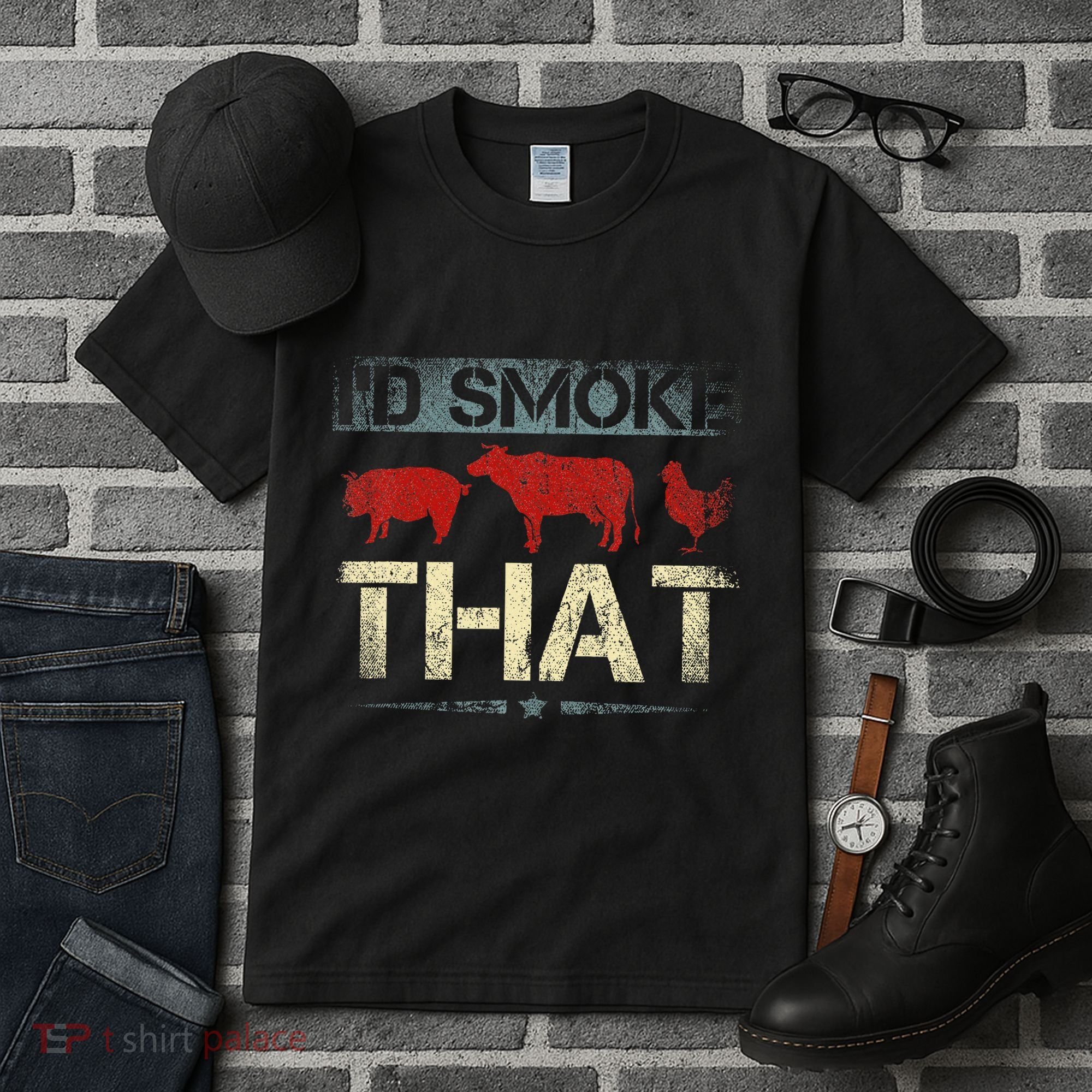 Id Smoke That Barbecue Tall T-Shirt