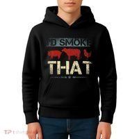 Id Smoke That Barbecue Kids Hoodie thumb 4