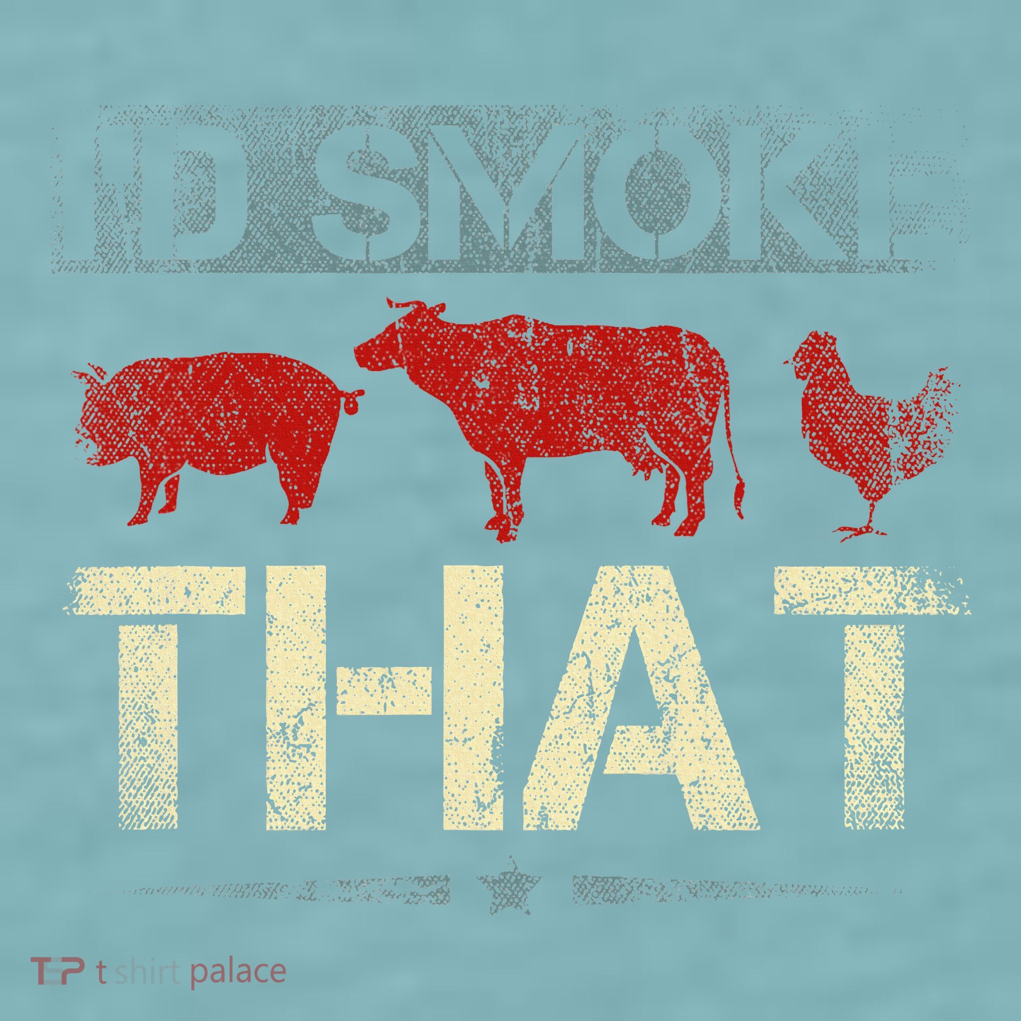 Id Smoke That Barbecue Sueded Cloud Jersey T-Shirt