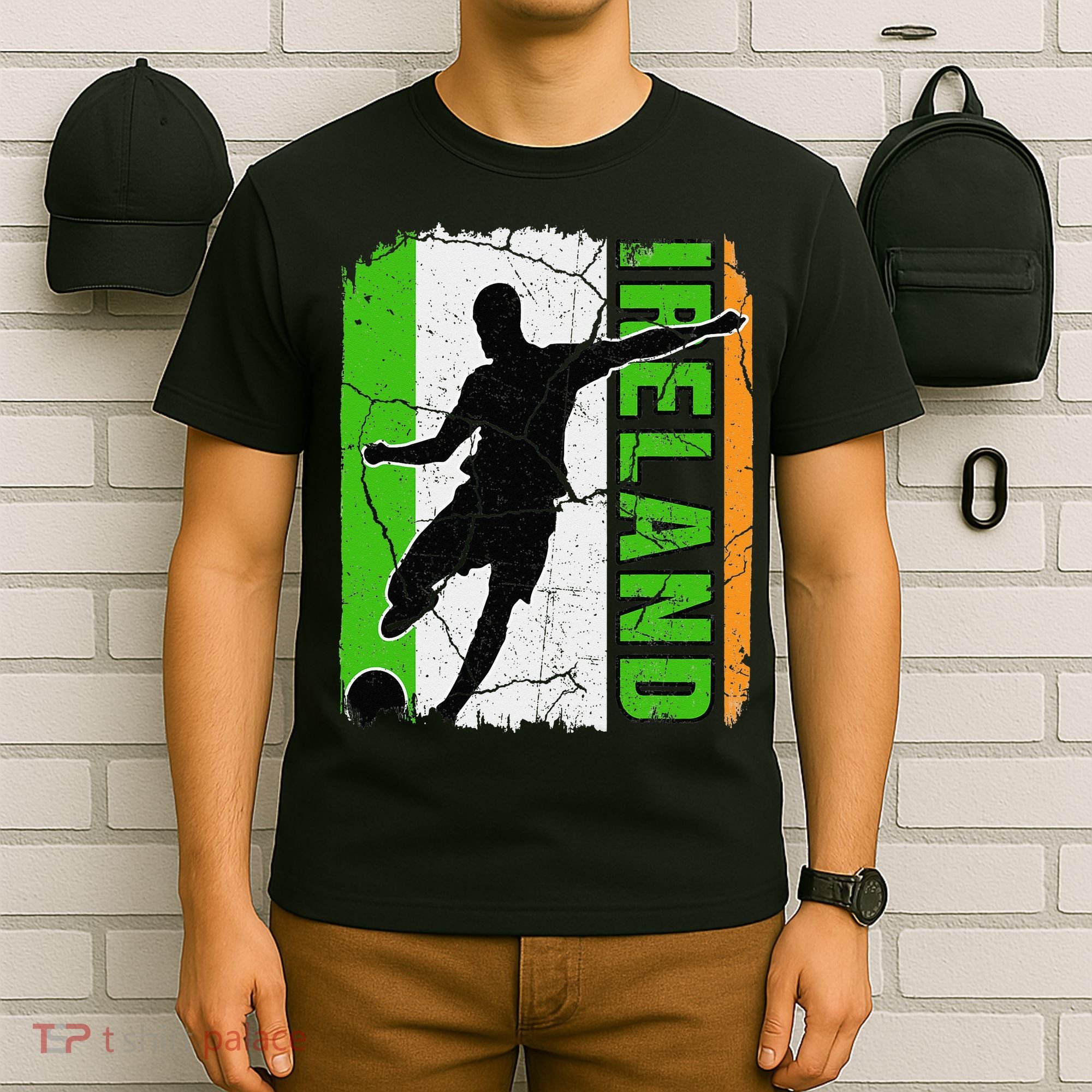 Ireland Soccer Team Irish Flag Jersey Football Fans T-Shirt