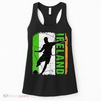 Ireland Soccer Team Irish Flag Jersey Football Fans Women's Tank Top thumb 0