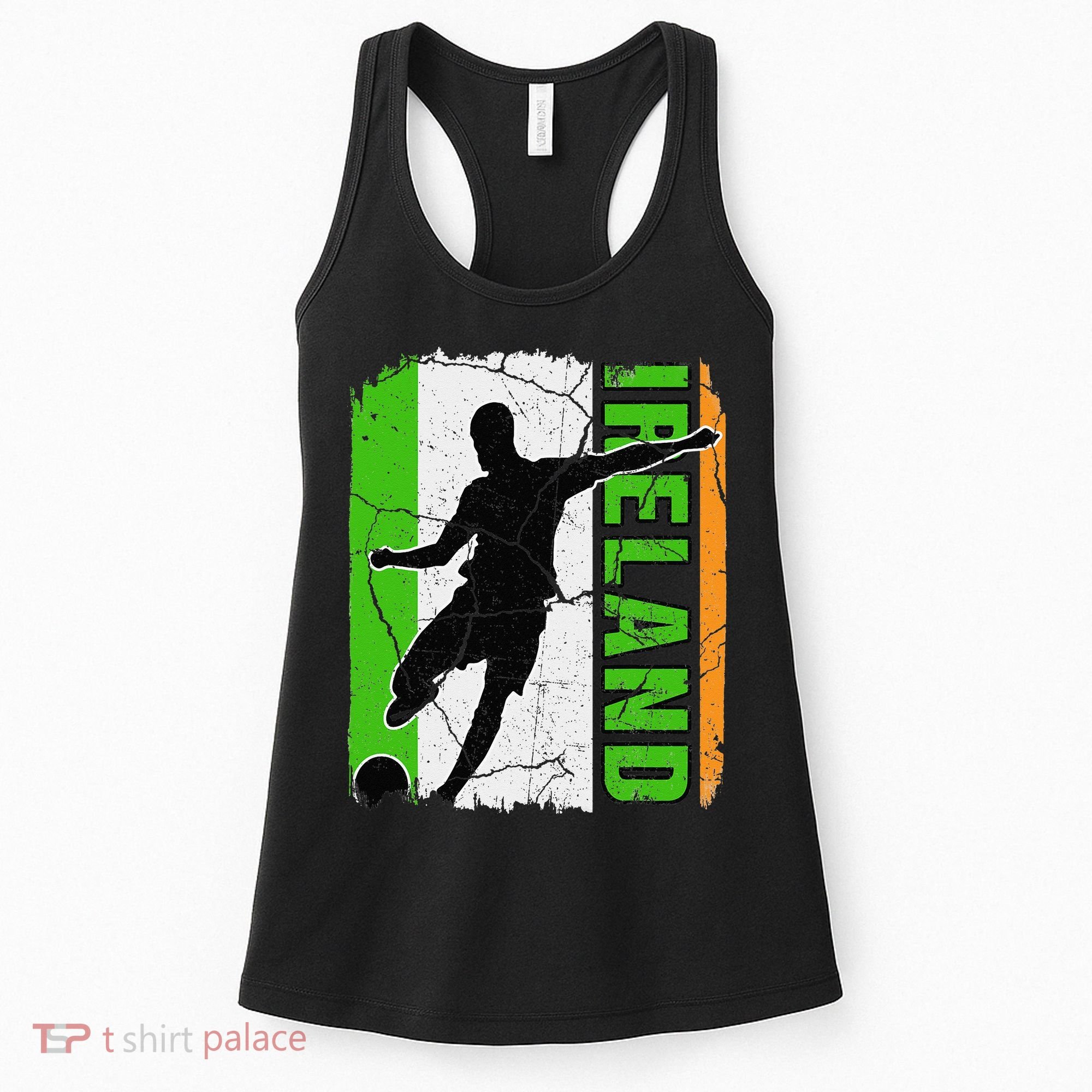 Ireland Soccer Team Irish Flag Jersey Football Fans Women's Tank Top