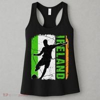 Ireland Soccer Team Irish Flag Jersey Football Fans Women's Tank Top thumb 3