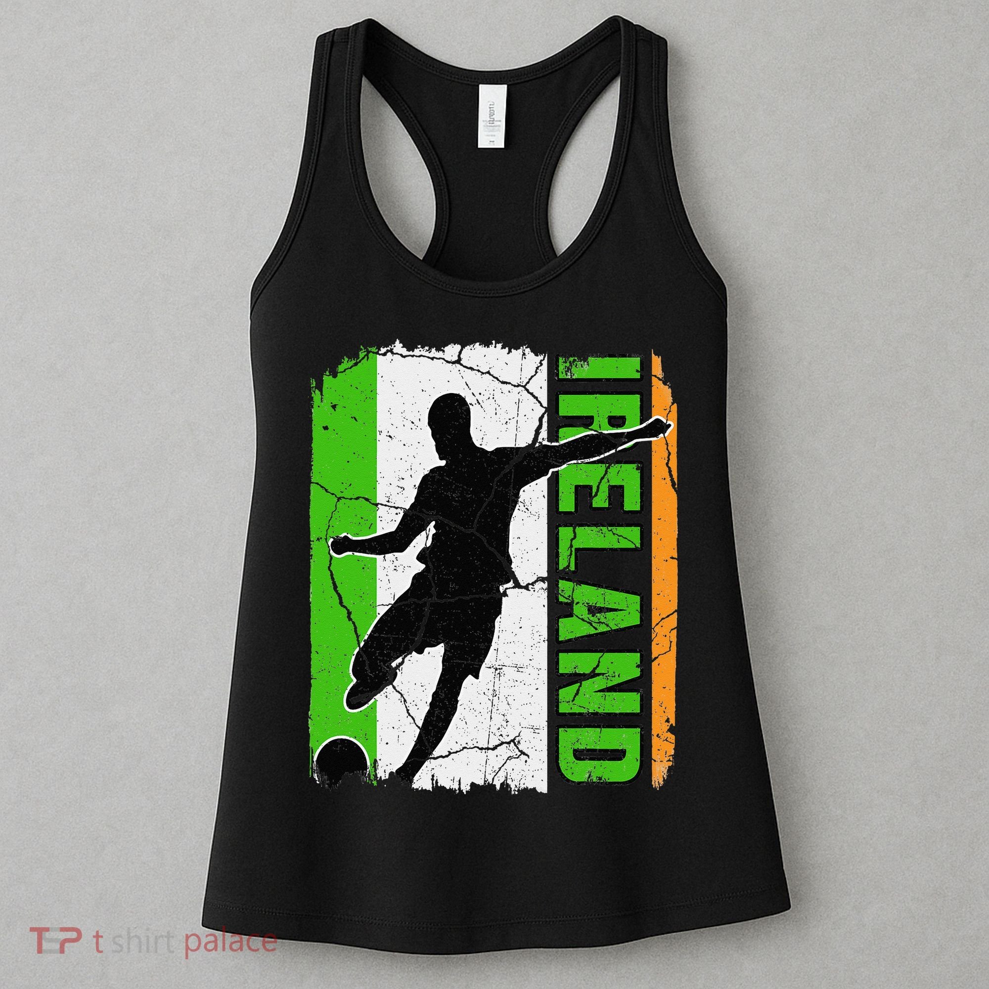 Ireland Soccer Team Irish Flag Jersey Football Fans Women's Tank Top