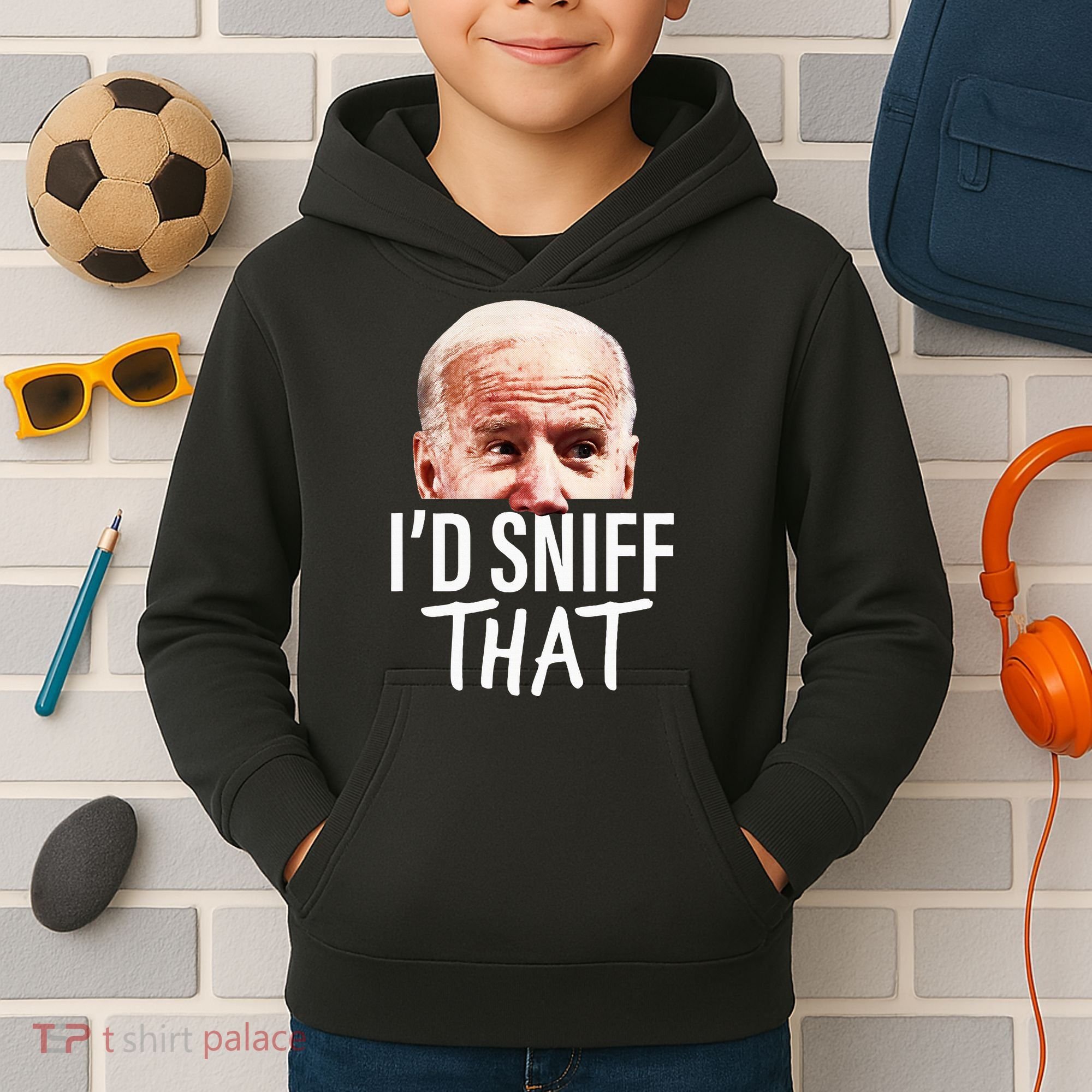 ID Sniff That. Anti Joe Biden Kids Hoodie