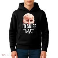 ID Sniff That. Anti Joe Biden Kids Hoodie thumb 4
