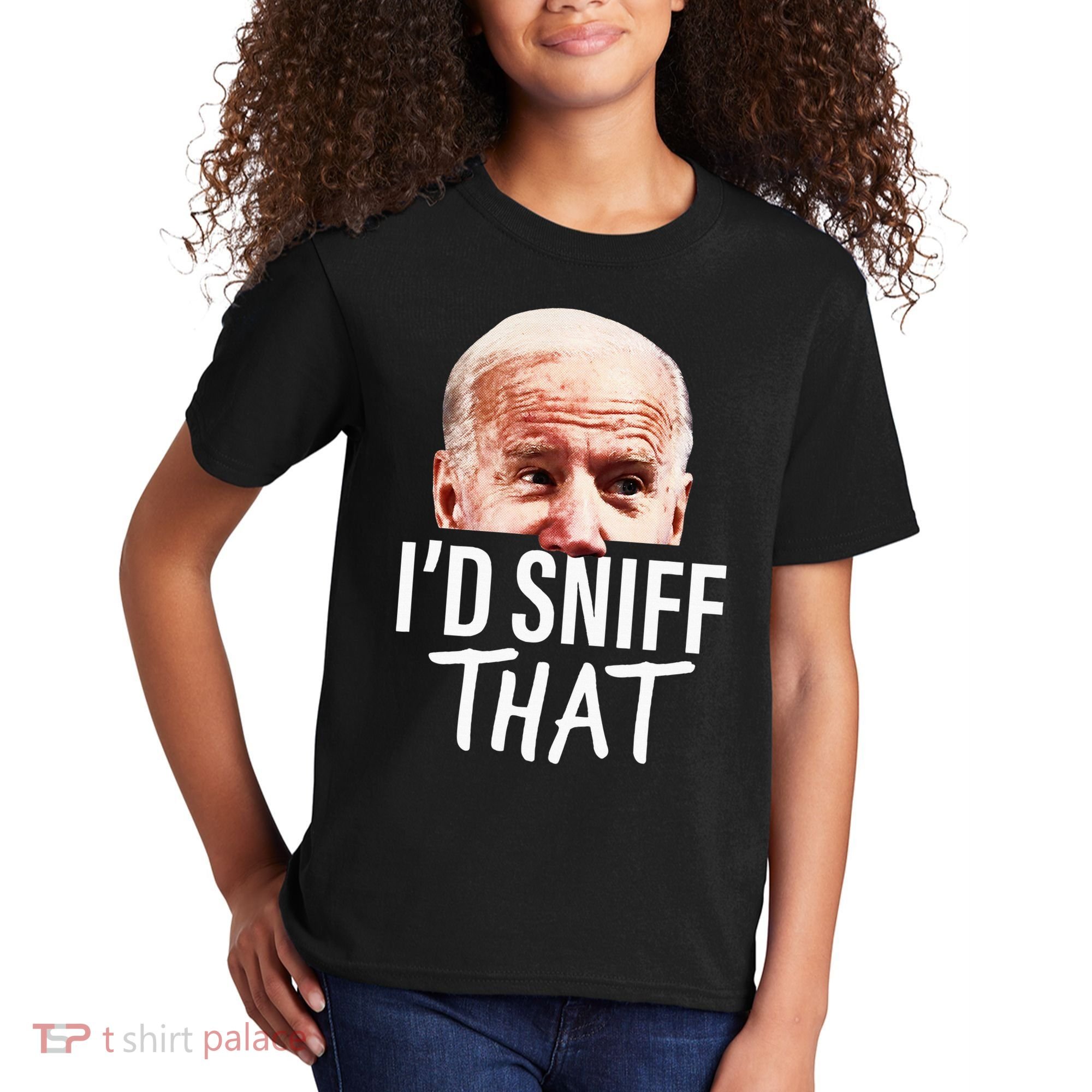ID Sniff That. Anti Joe Biden Kids T-Shirt