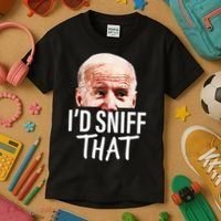 ID Sniff That. Anti Joe Biden Kids T-Shirt thumb 3