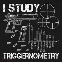 I Study Triggernometry Gun Doggie Tank thumb 4