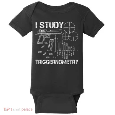 I Study Triggernometry Gun Baby Bodysuit