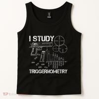 I Study Triggernometry Gun Tank Top thumb 2