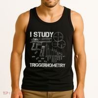 I Study Triggernometry Gun Tank Top thumb 3