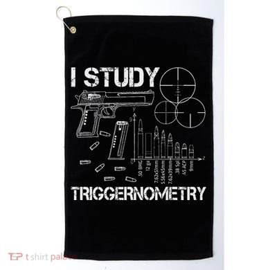 I Study Triggernometry Gun Golf Towel