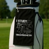 I Study Triggernometry Gun Golf Towel thumb 2