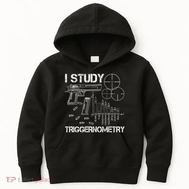I Study Triggernometry Gun Kids Hoodie