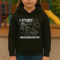 I Study Triggernometry Gun Kids Hoodie thumb 3