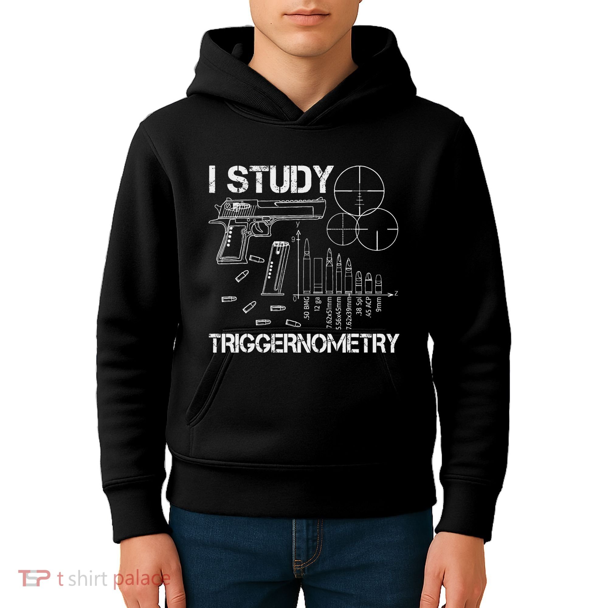 I Study Triggernometry Gun Kids Hoodie