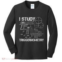 I Study Triggernometry Gun Kids Long Sleeve Shirt thumb 0